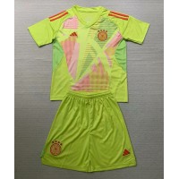 Nemecko Brankarsky Vonkajší Detský futbalový dres ME 2024 Krátky Rukáv (+ trenírky)